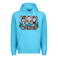 Ocean Blue merry christmas Premium Hoodie - CowhideDigitalArt