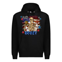 Black Red white boozy 4th of july Premium Hoodie - CowGirlArtShop