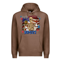 Chestnut Red white boozy 4th of july Premium Hoodie - CowGirlArtShop