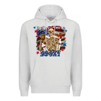 Dove Grey Red white boozy 4th of july Premium Hoodie - CowGirlArtShop