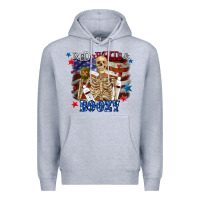 Heather Grey Red white boozy 4th of july Premium Hoodie - CowGirlArtShop