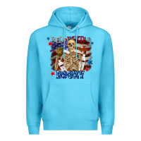 Ocean Blue Red white boozy 4th of july Premium Hoodie - CowGirlArtShop