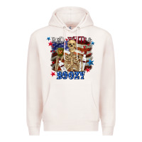 Pale Pink Red white boozy 4th of july Premium Hoodie - CowGirlArtShop