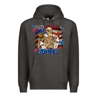 Smoke Red white boozy 4th of july Premium Hoodie - CowGirlArtShop