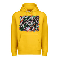 Lemon cowhide and serape background Premium Hoodie - RanaPortraitStore
