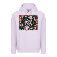 Lilac cowhide and serape background Premium Hoodie - RanaPortraitStore