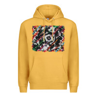 Mustard cowhide and serape background Premium Hoodie - RanaPortraitStore