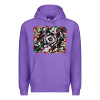 Purple cowhide and serape background Premium Hoodie - RanaPortraitStore