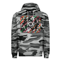 Slate Camo cowhide and serape background Premium Hoodie - RanaPortraitStore
