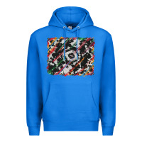 True Royal cowhide and serape background Premium Hoodie - RanaPortraitStore