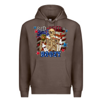 Coffee Red white boozy 4th of july Premium Hoodie - CowGirlArtShop
