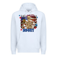 White Red white boozy 4th of july Premium Hoodie - CowGirlArtShop