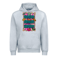 Heather Grey mama mama mama Urban Hoodie - CowhideDigitalArt