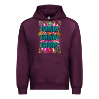 Mauve Wine mama mama mama Urban Hoodie - CowhideDigitalArt