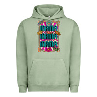 Pigment Oil Green mama mama mama Urban Hoodie - CowhideDigitalArt