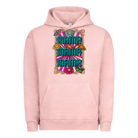 Pigment Salmon mama mama mama Urban Hoodie - CowhideDigitalArt