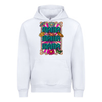White mama mama mama Urban Hoodie - CowhideDigitalArt