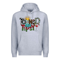Heather Grey tanned and tipsy Premium Hoodie - SublimationCraftShop