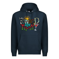 Navy tanned and tipsy Premium Hoodie - SublimationCraftShop