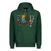 Sports Green tanned and tipsy Premium Hoodie - SublimationCraftShop