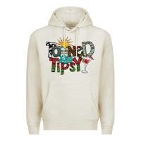 Oatmeal Heather tanned and tipsy Premium Hoodie - SublimationCraftShop