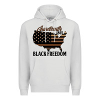 Dove Grey juneteenth 1865 black freedom Premium Hoodie - HRA Design Shop