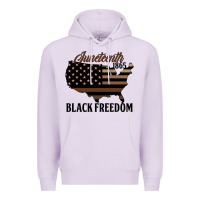 Lilac juneteenth 1865 black freedom Premium Hoodie - HRA Design Shop
