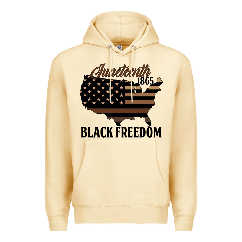 Juneteenth 1865 Black Freedom Premium Hoodie by HRA Design Shop | Teevron