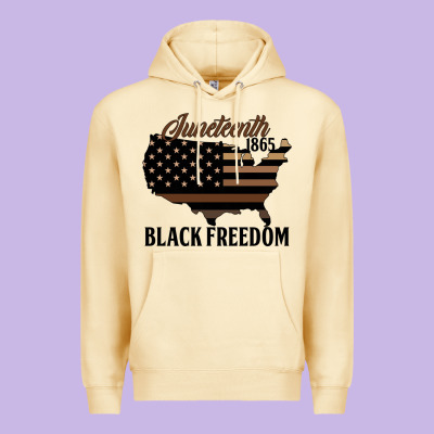 Juneteenth 1865 Black Freedom Premium Hoodie Designed By Hra Design Shop