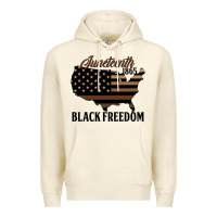 Sandshell juneteenth 1865 black freedom Premium Hoodie - HRA Design Shop