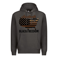 Smoke juneteenth 1865 black freedom Premium Hoodie - HRA Design Shop