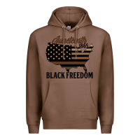Chestnut juneteenth 1865 black freedom Premium Hoodie - HRA Design Shop