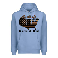 Colony Blue juneteenth 1865 black freedom Premium Hoodie - HRA Design Shop