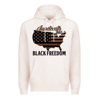 Pale Pink juneteenth 1865 black freedom Premium Hoodie - HRA Design Shop