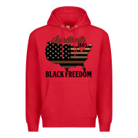 Red juneteenth 1865 black freedom Premium Hoodie - HRA Design Shop