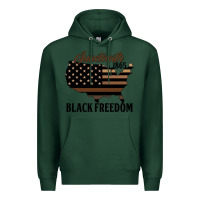 Sports Green juneteenth 1865 black freedom Premium Hoodie - HRA Design Shop