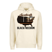 Tofu juneteenth 1865 black freedom Premium Hoodie - HRA Design Shop