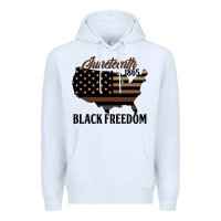 White juneteenth 1865 black freedom Premium Hoodie - HRA Design Shop