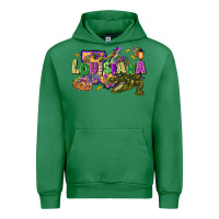 Emerald louisiana mardi gras Urban Hoodie - FaDigitalArtStudio