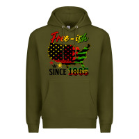 Army Green free ish since 1865 Premium Hoodie - HRA Design Shop