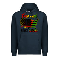 Navy free ish since 1865 Premium Hoodie - HRA Design Shop