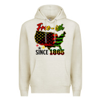 Oatmeal Heather free ish since 1865 Premium Hoodie - HRA Design Shop
