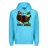 Ocean Blue free ish since 1865 Premium Hoodie - HRA Design Shop