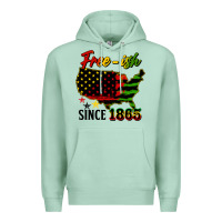 Seafoam free ish since 1865 Premium Hoodie - HRA Design Shop