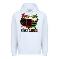 White free ish since 1865 Premium Hoodie - HRA Design Shop