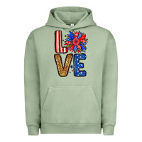 Pigment Oil Green Love sunflower Urban Hoodie - Neo Western