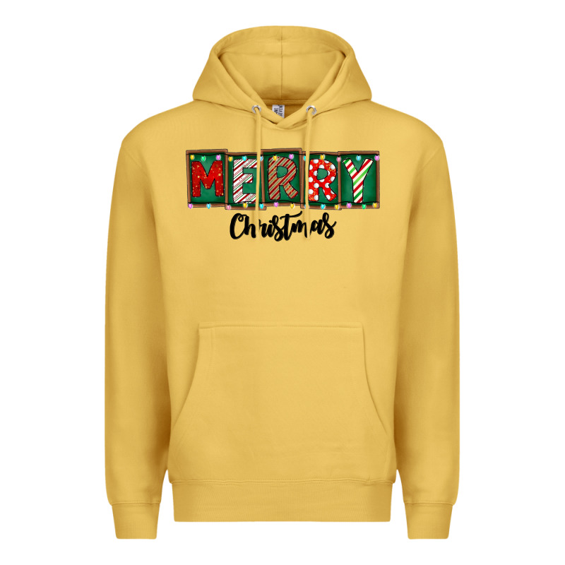 Merry Christmas Premium Hoodie by CowhideDigitalArt | Teevron