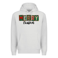 Dove Grey Merry Christmas Premium Hoodie - CowhideDigitalArt