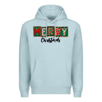 Blue Mist Merry Christmas Premium Hoodie - CowhideDigitalArt