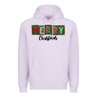 Lilac Merry Christmas Premium Hoodie - CowhideDigitalArt